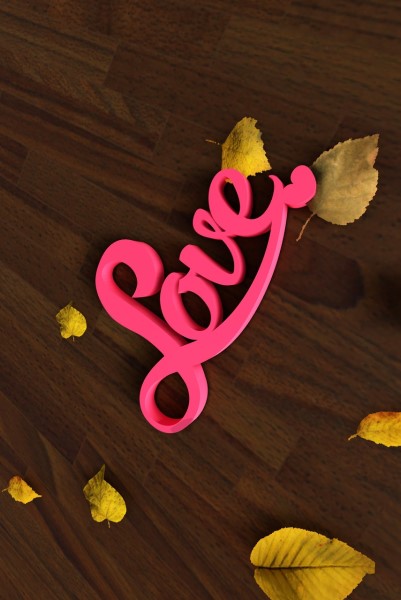 Laser Cut Decor in the Form of A Love Heart Vector File