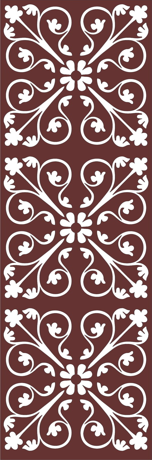 Laser Cut Decor Seamless Separator Floral Grill Download Free Vector