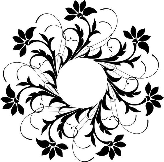 Laser Cut Decoration Floral Design Pattern Free Vector DXF File