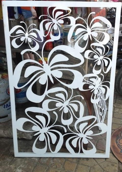 Laser Cut Decorative Butterfly Screen Panel Layout CDR File