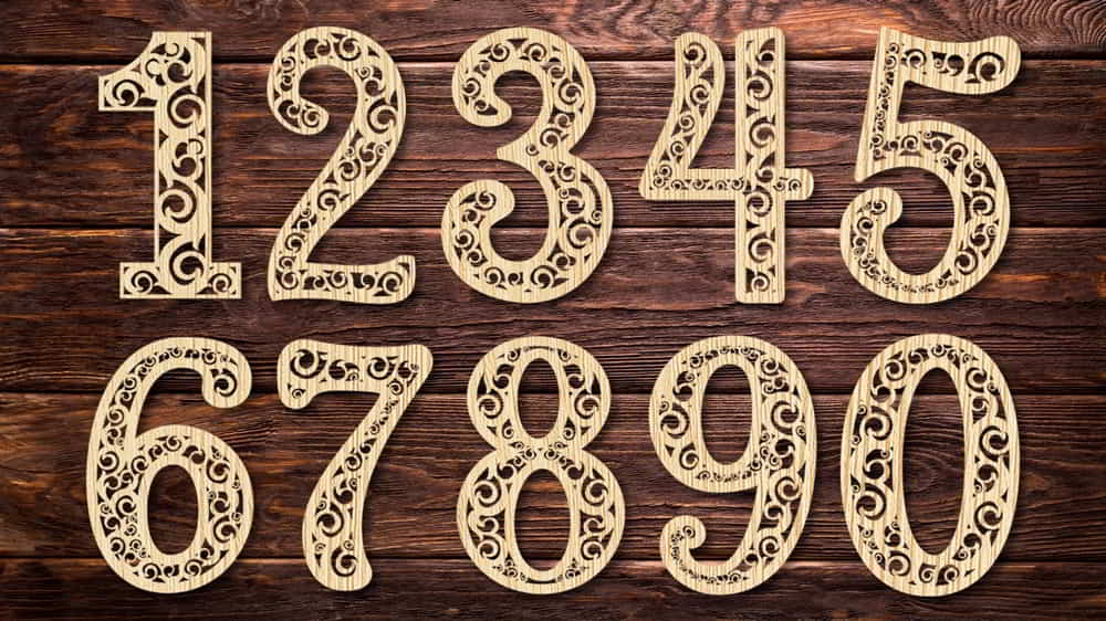 Laser Cut Decorative Number Cutting CDR and Ai Vector File