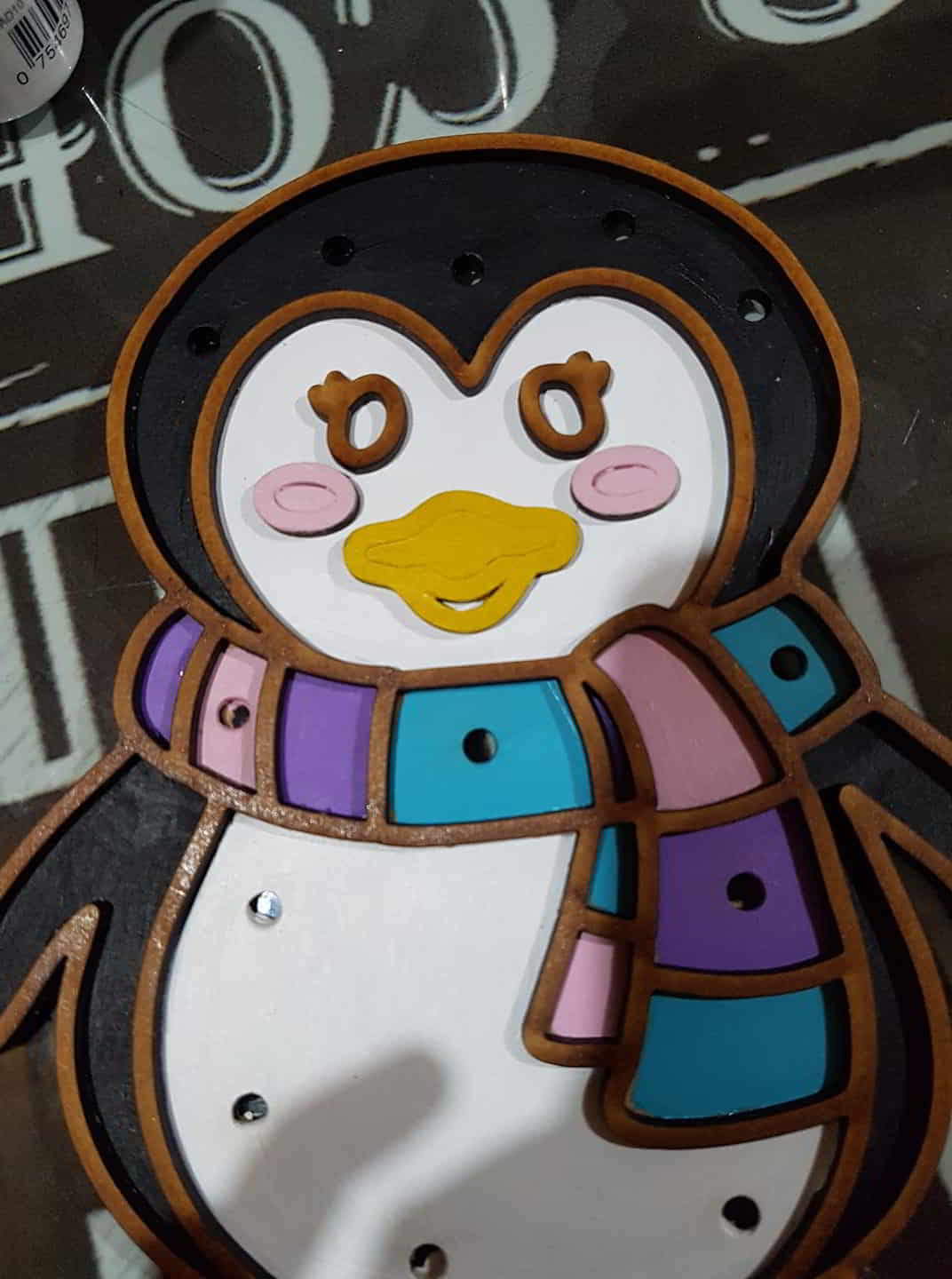 Laser Cut Decorative Penguin DXF and CDR File