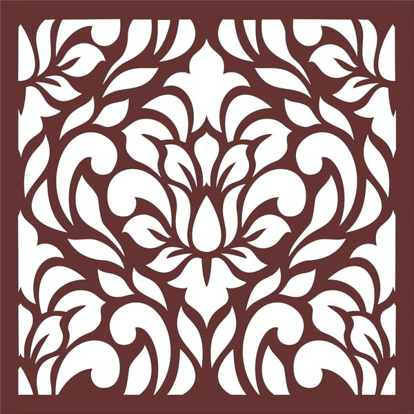 Laser Cut Decorative Privacy Screen Indoors Room Divider Grill Seamless Download Free Vector