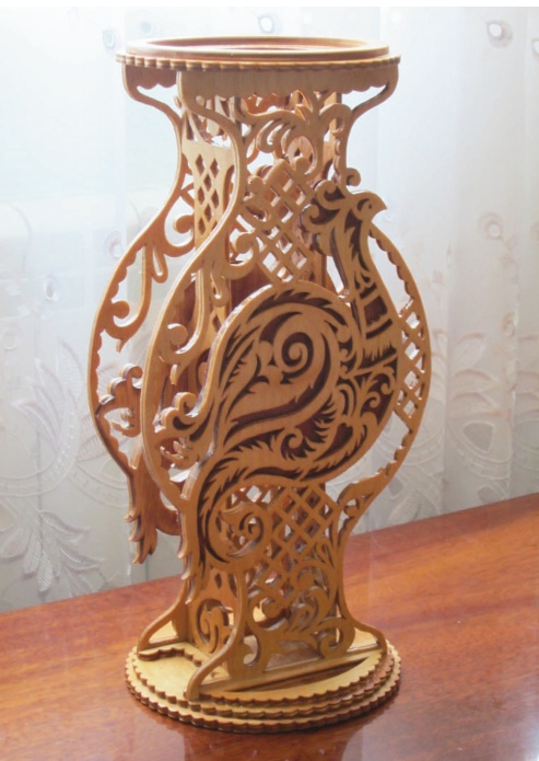 Laser Cut Decorative Vase Template CDR Vectors File