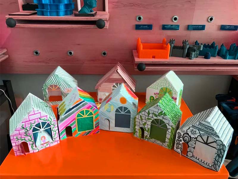 Laser Cut DIY Paper Craft House Design Vector File | Vectors File