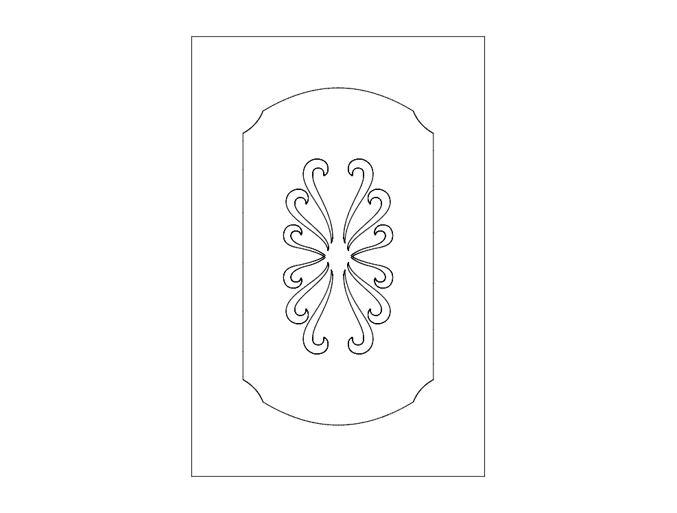 CNC Router Door Patterns Collection Design DXF File