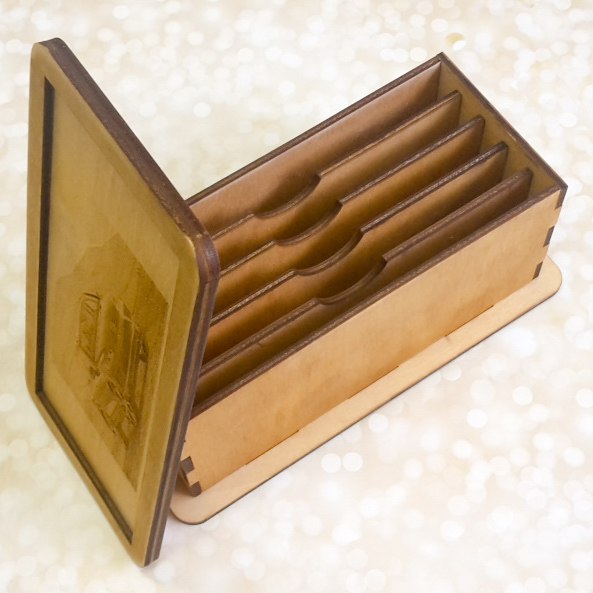 Laser cut Drawer Organizer Wooden Box CDR File