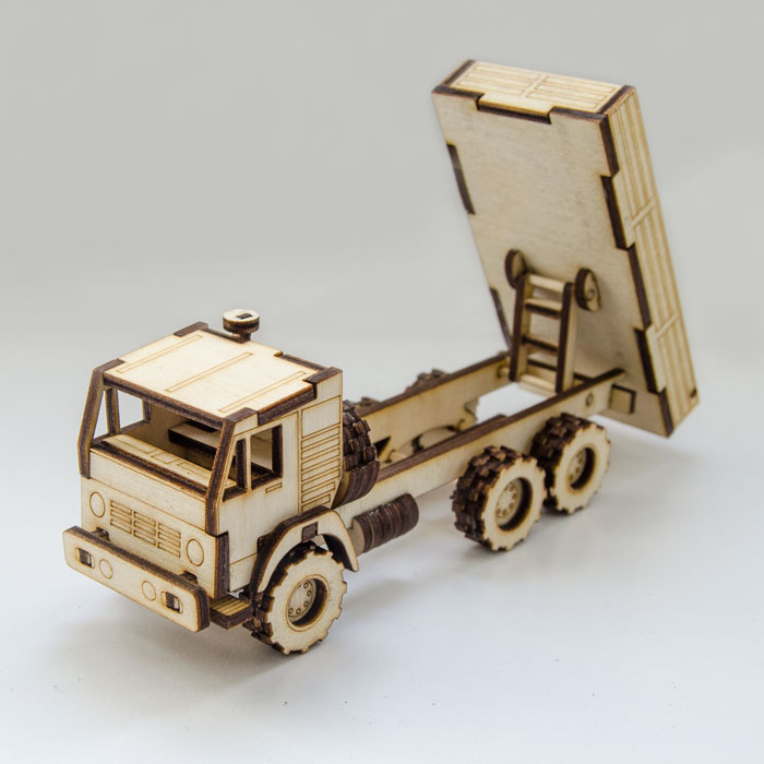 Laser Cut Dump Truck Toy CDR File