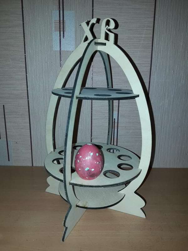 Laser Cut Easter Eggs Stand 4mm Free CDR Vectors File