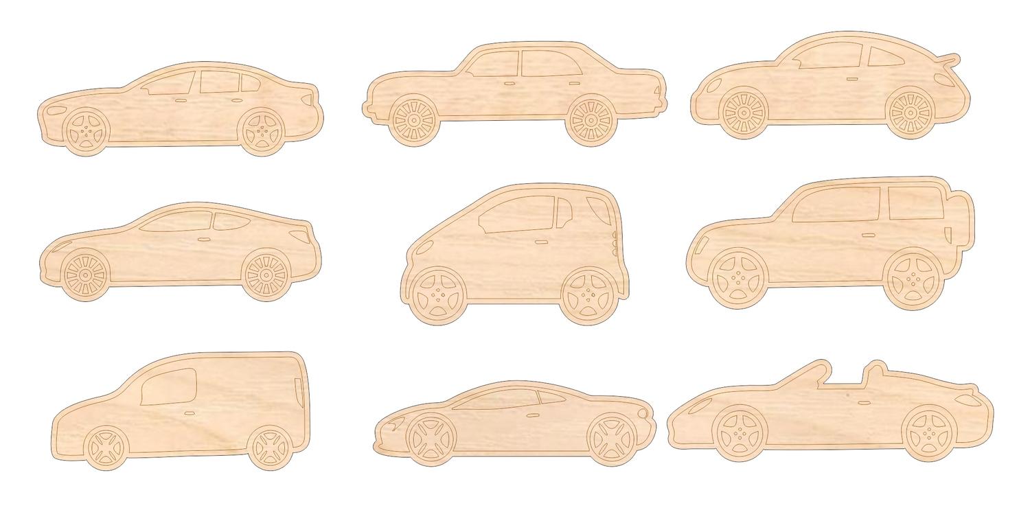 Laser Cut Engraving Auto Vehicles Cars Free CDR Vectors File