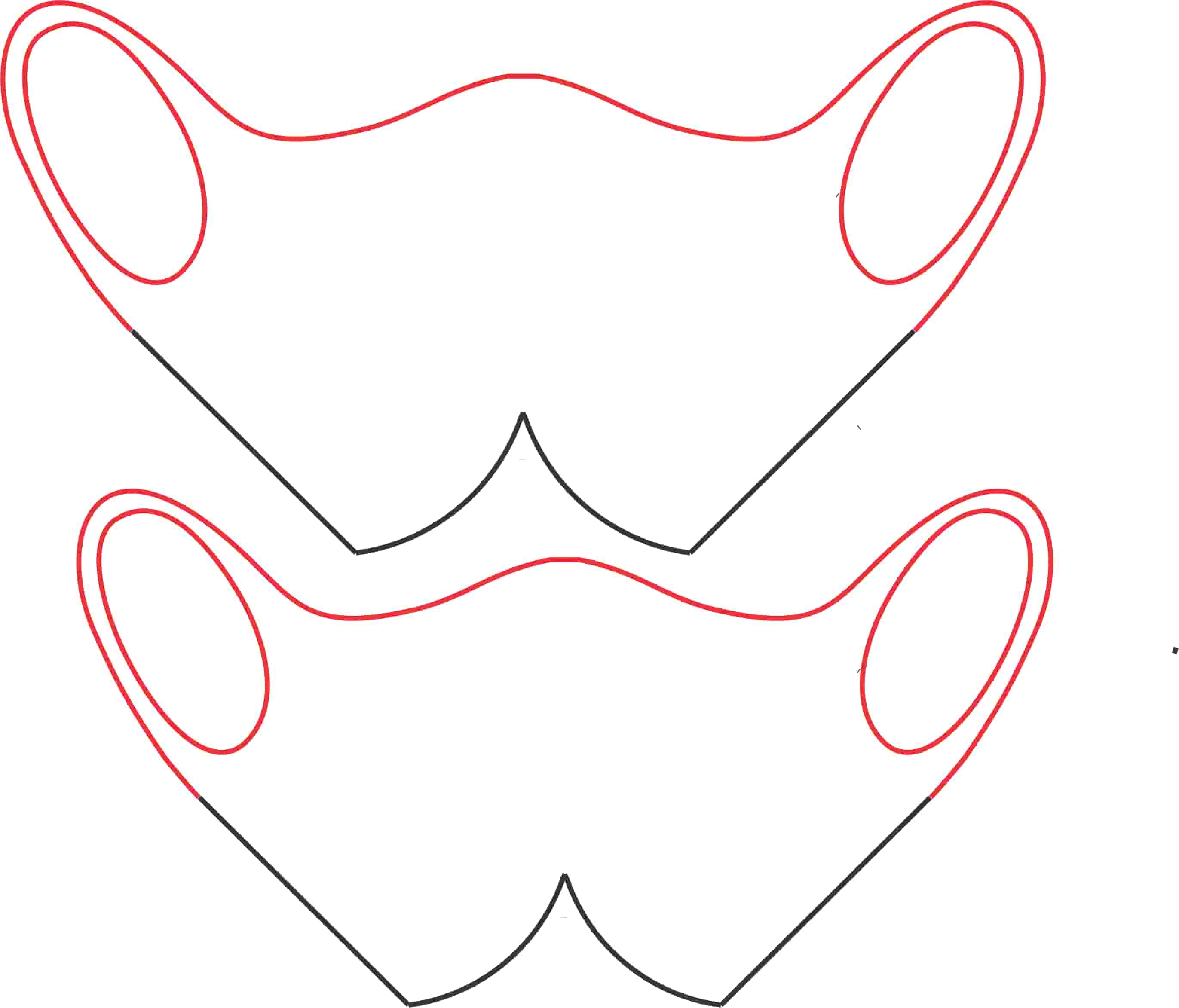 Laser Cut Face Masks with Drawstring CDR, DXF and Ai Vector File