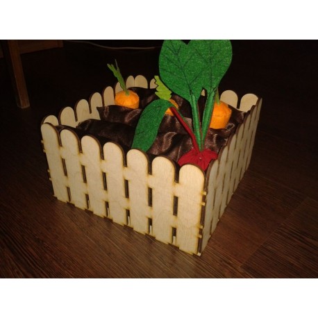 Laser Cut Flower Fence Box Template CDR File