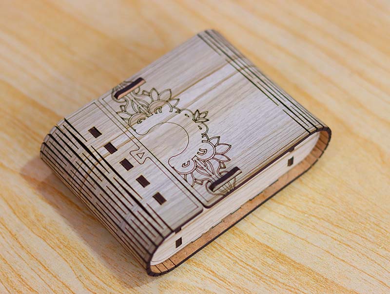Laser Cut Gift Box Template Wedding Box 3mm Vector File | Vectors File