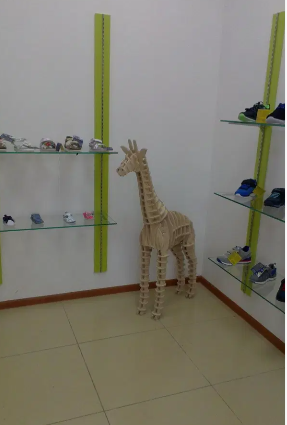 Laser Cut Giraffe 3D Plywood Puzzle 10mm CDR File