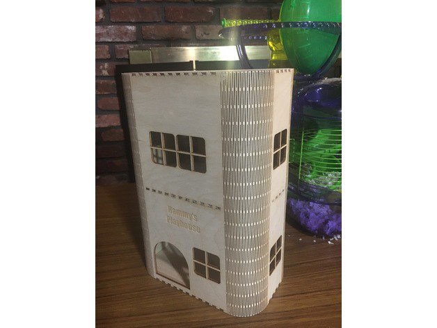 Laser Cut Hamster Play House CDR File