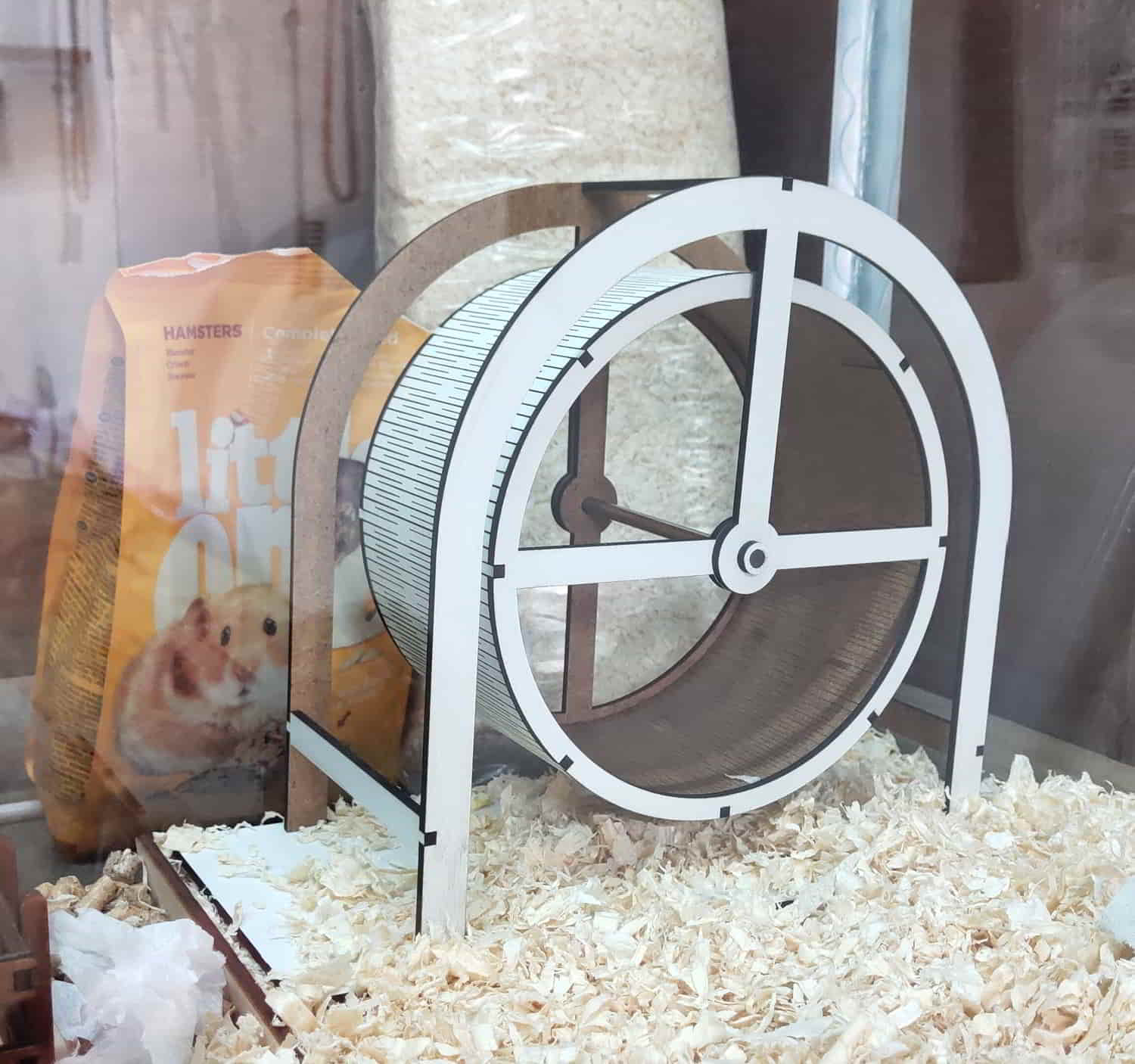 Laser Cut Hamster Wheel Free CDR and DXF Vector File