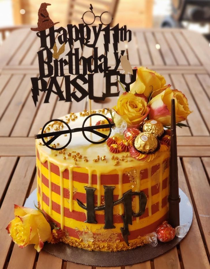 Laser Cut Harry Potter Cake Topper Personalized Birthday Topper Free CDR File