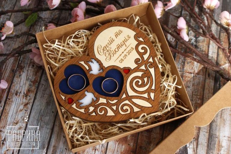 Laser Cut Heart Shaped Engagement Ring Box CDR File