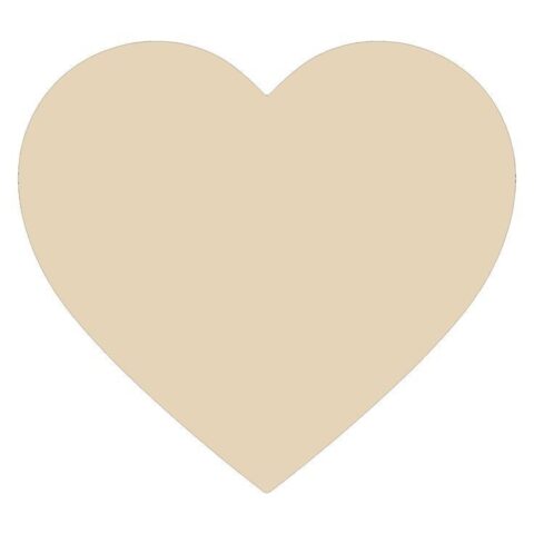 Laser Cut Heart Wooden Shape Valentine Day Craft DXF File
