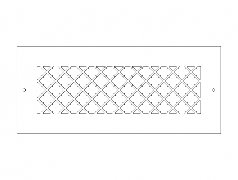 Laser Cut Jali Panel Design DXF File