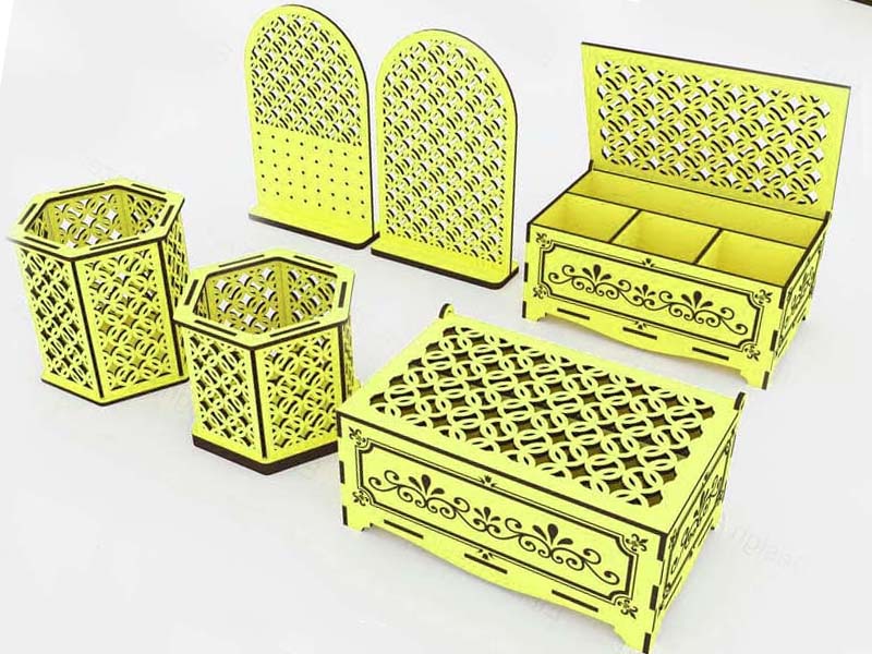 Laser Cut Jewelry Box and Earring Stand Design Vector File | Vectors File