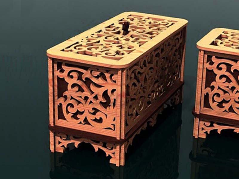 Laser Cut Jewelry Box Design Gift Box Idea Vector File | Vectors File