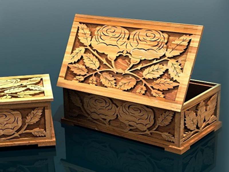 Laser Cut Jewelry Box Template Wooden Gift Box Idea Vector File ...