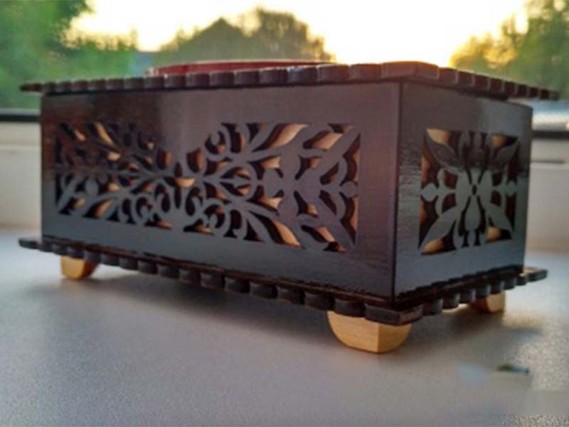 Laser Cut Jewelry Box Wooden Gift Box Design Vector File | Vectors File