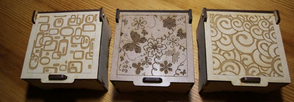 Laser Cut Jewelry Boxes CDR File