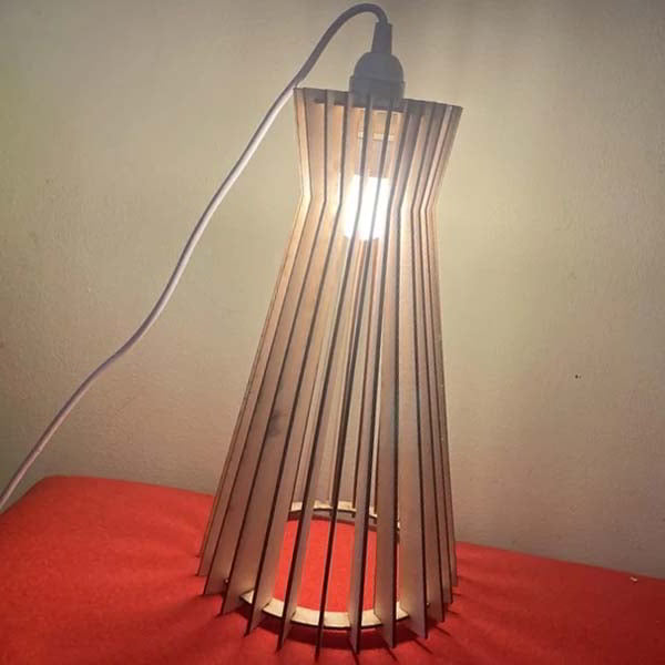Laser Cut Lamp Shade 3D Wooden Lamp Night Light Lamp CDR and DXF File