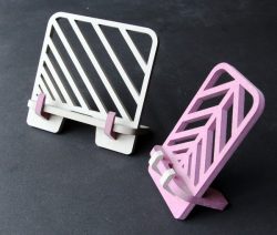 Laser Cut Mobile Phone Stand CDR Vectors File