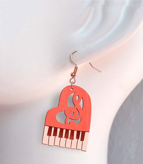 Laser Cut Modern Earring Design Music Icon Earring Jewelry Template DXF and CDR File