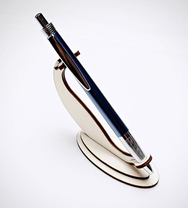 Laser Cut Modern Pen Holder Stand Wooden Pen Decorative Stand CDR File