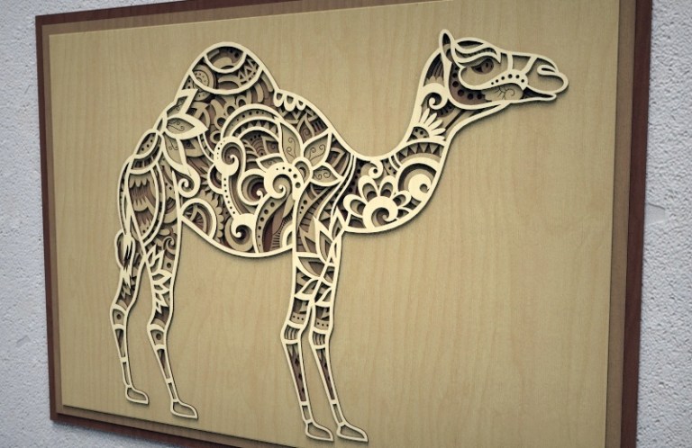 Laser Cut Multilayer Panel for Wall Decor Free CDR File