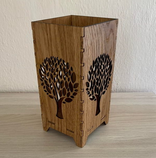 Laser Cut Night Lamp for Bedroom Wooden Lamp DXF File