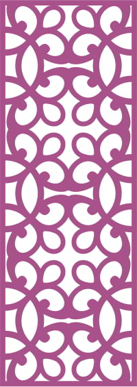 Laser Cut Privacy Screen Panel Pattern Seamless CDR File