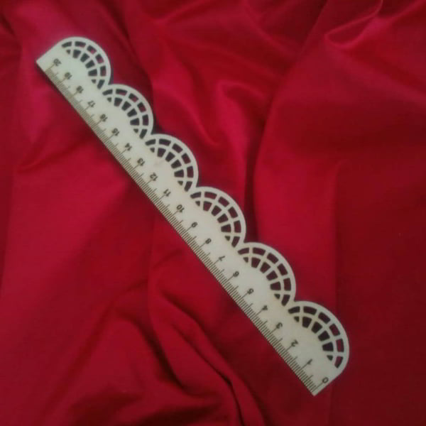 Laser Cut Ruler with Lace Vector File