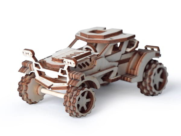 Laser Cut Scorpio Wooden Toy Car Model CDR File