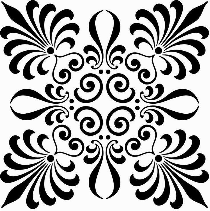 Laser Cut Scroll Saw Floral Pattern Free Vector DXF File