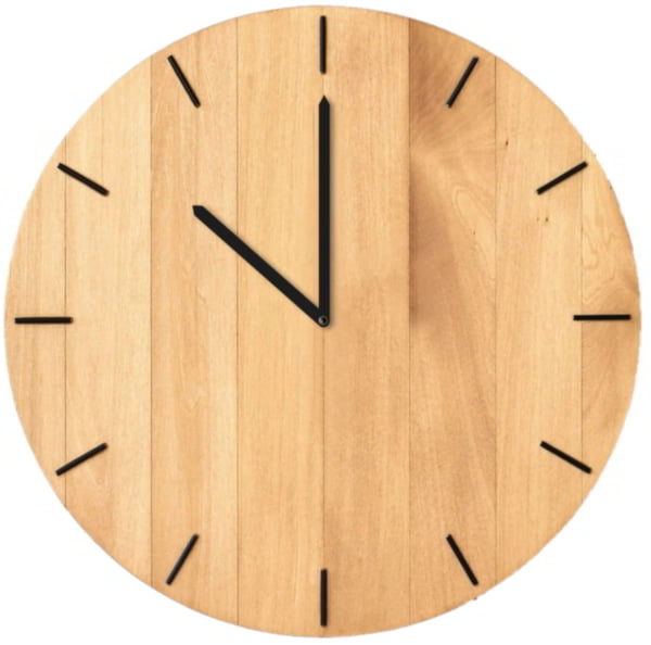 Laser Cut Simple Wall Clock Free CDR and PDF File for Laser Cutting