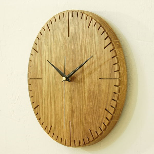 Laser Cut Simple Wooden Wall Clock DWG File