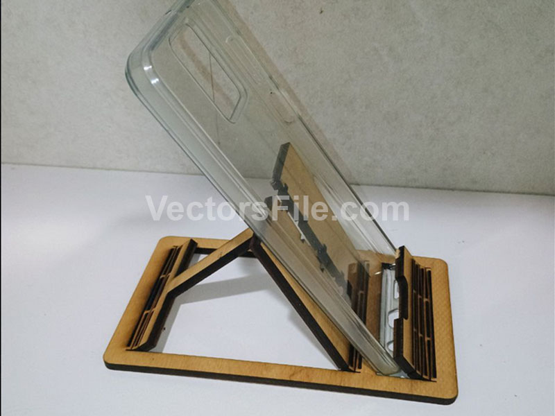 Laser Cut Smart Phone Stand Desktop Mobile Stand | Vectors File