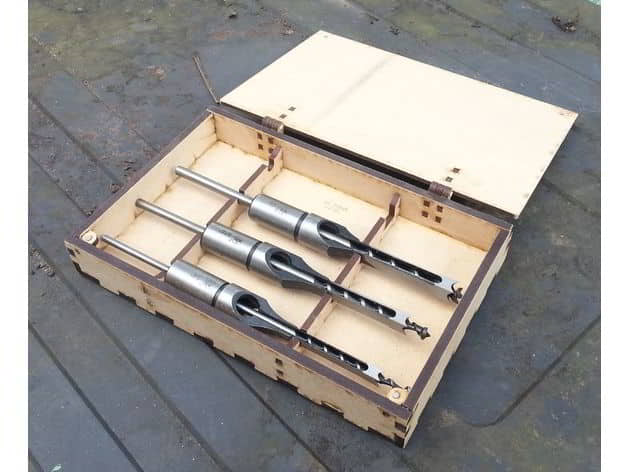 Laser Cut Tool Organizer Box, Wooden Tool Box Vector File