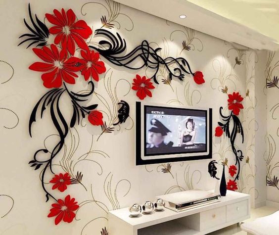 Laser Cut Tv Wall Acrylic 3d Relief Wall Sticker Free CDR Vectors File