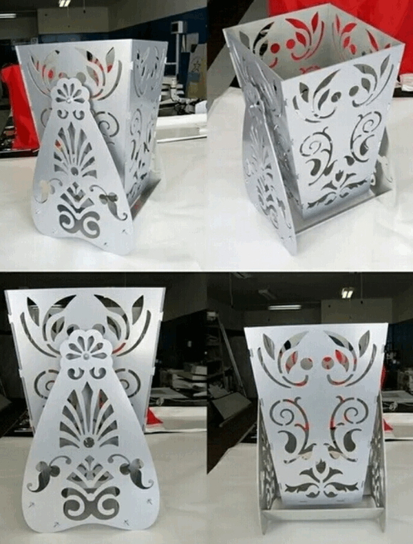 Laser Cut vase flower Box download DXF File