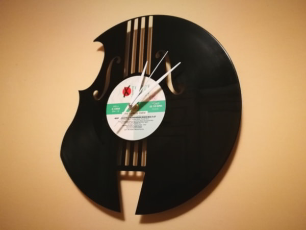 Laser Cut Vinyl Wall Clock Design DXF File
