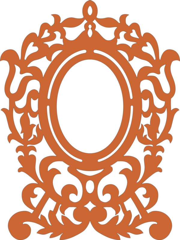 Laser Cut Wall Hanging Mirror Frame Layout Free Vector File