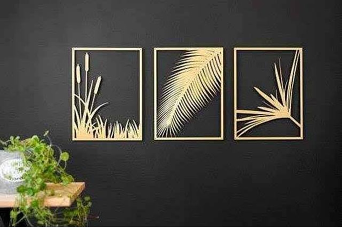 Laser Cut Wall Painting for Room Decoration CDR and DXF Vector File