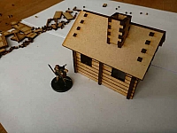 Laser Cut Wooden Architecture Mini House DXF File