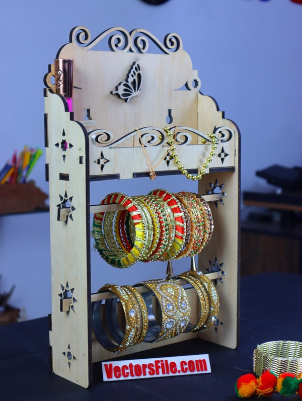Cardboard Crafts, DIY Bangle Stand, Bracelet Holder